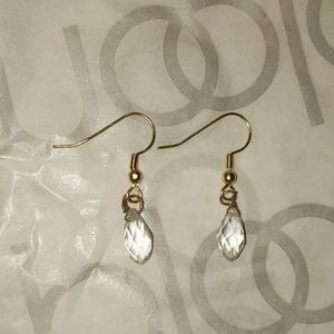 Dainty minimalist crystal earrings
